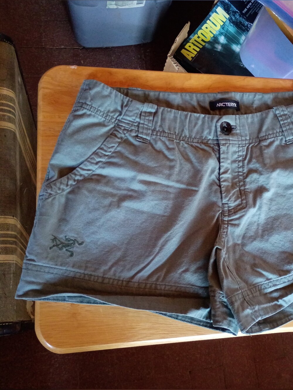Arc'teryx Green Camden Shorts Cotton Blend Sz. 6 - Picture 3 of 9